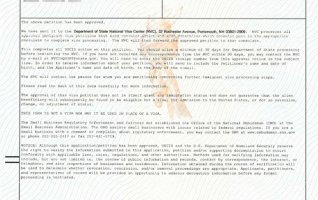 祝贺我司客户X先生全家获美国投资移民I-526批准函