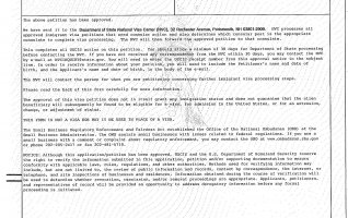 恭喜美国投资移民客户俞先生获移民局档案号